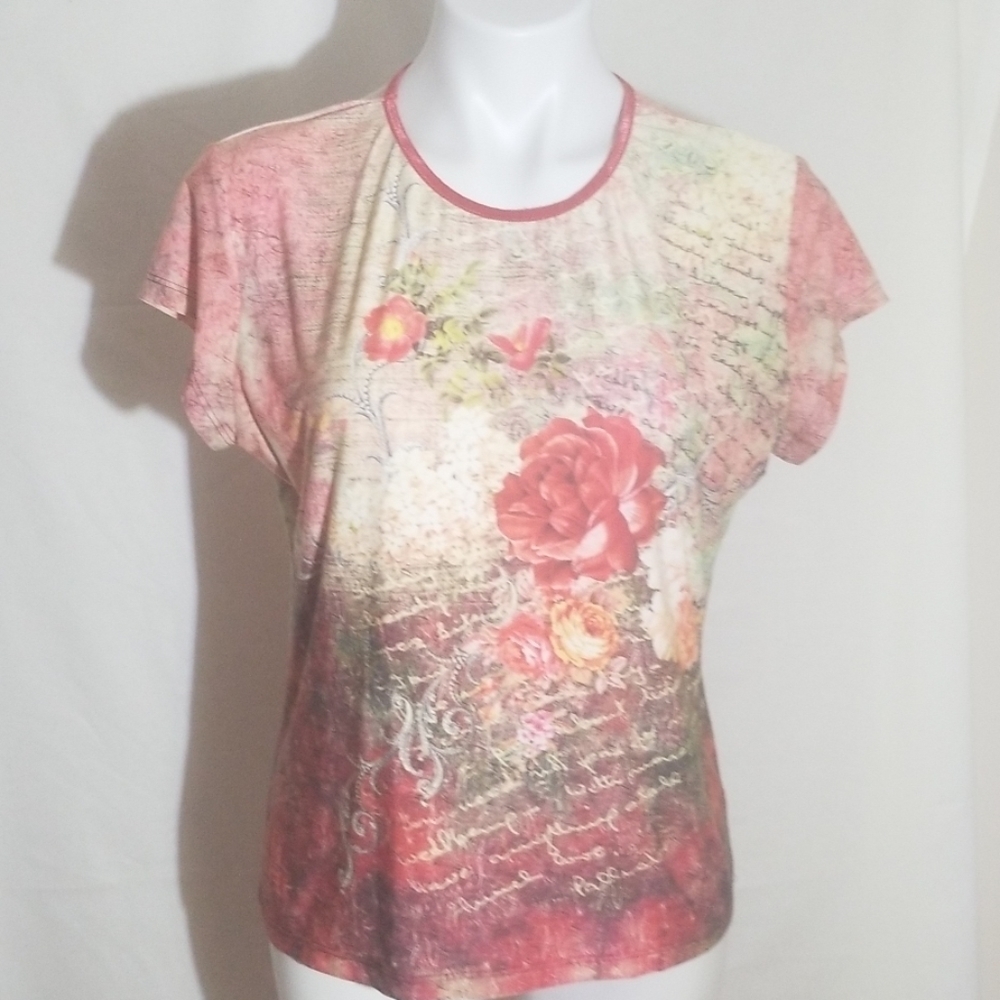 CAIA vibrant floral top